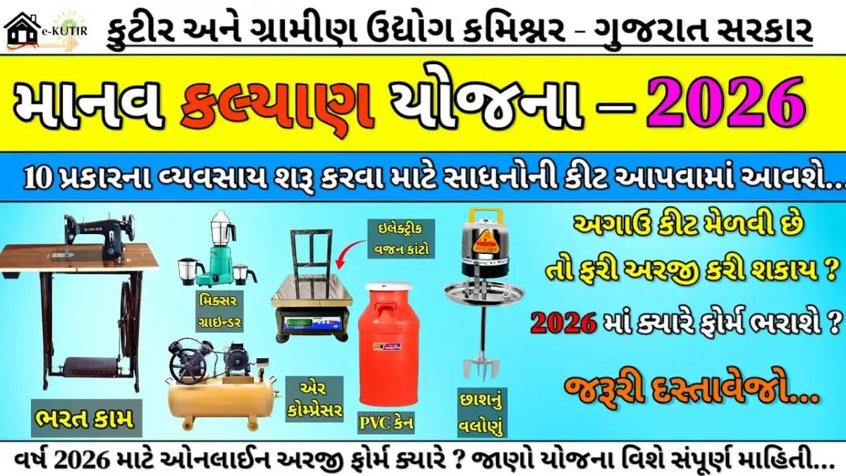ગરીબ અને મધ્યમ વર્ગ માટે મોટી તક! માનવ કલ્યાણ યોજના 2026 શરૂ થશે